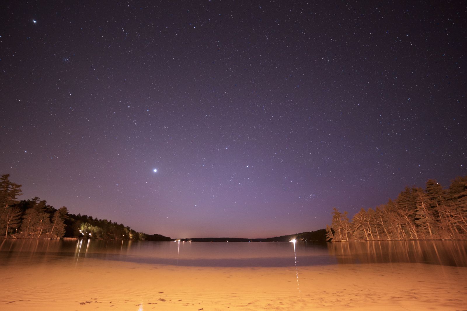 Beach at night